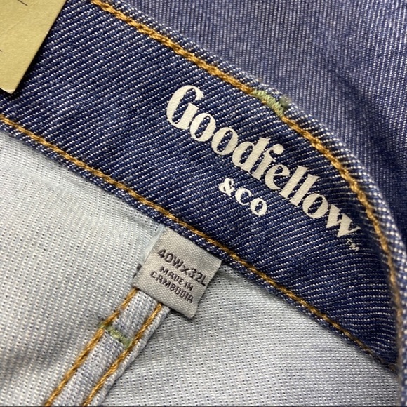 Goodfellow Mens Total Flex Slim Jeans Size 40x32 Ultimate Comfort Jemez Blue NWT - Picture 6 of 6